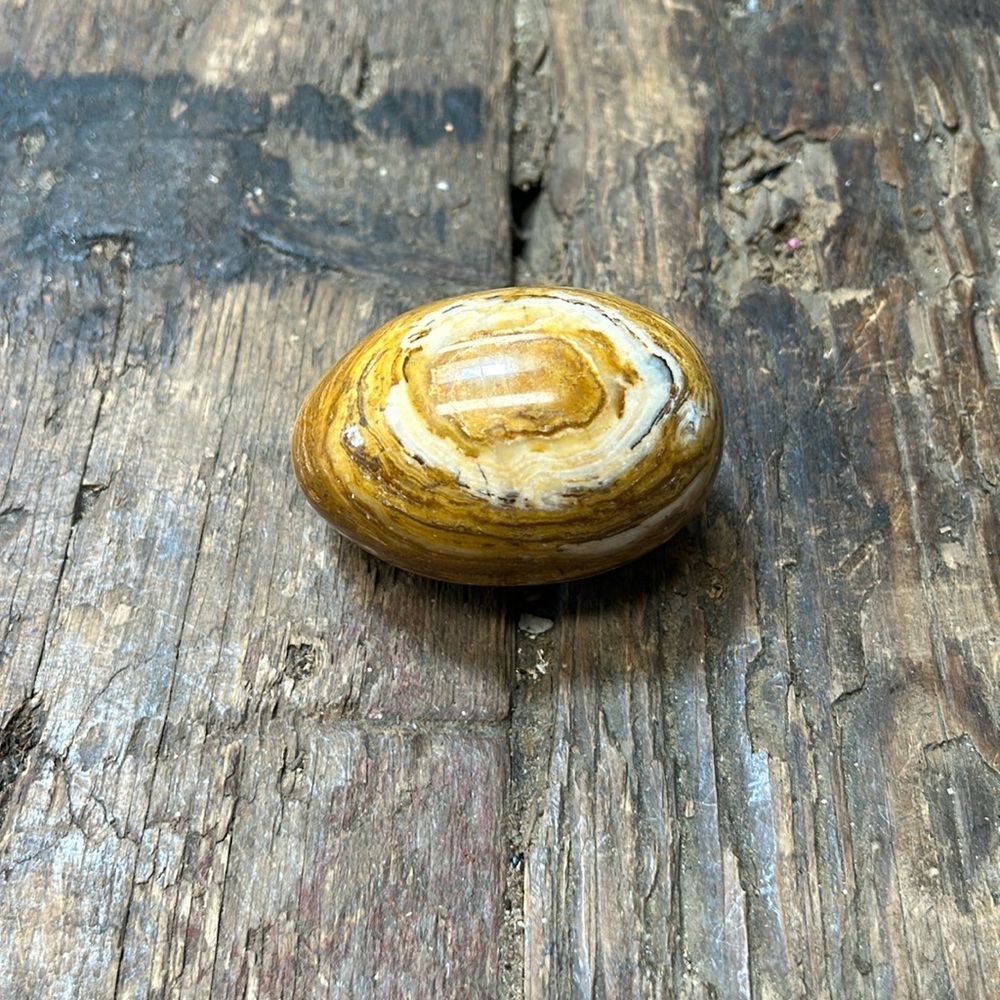 Green Onyx Banded Onyx Crystal Egg